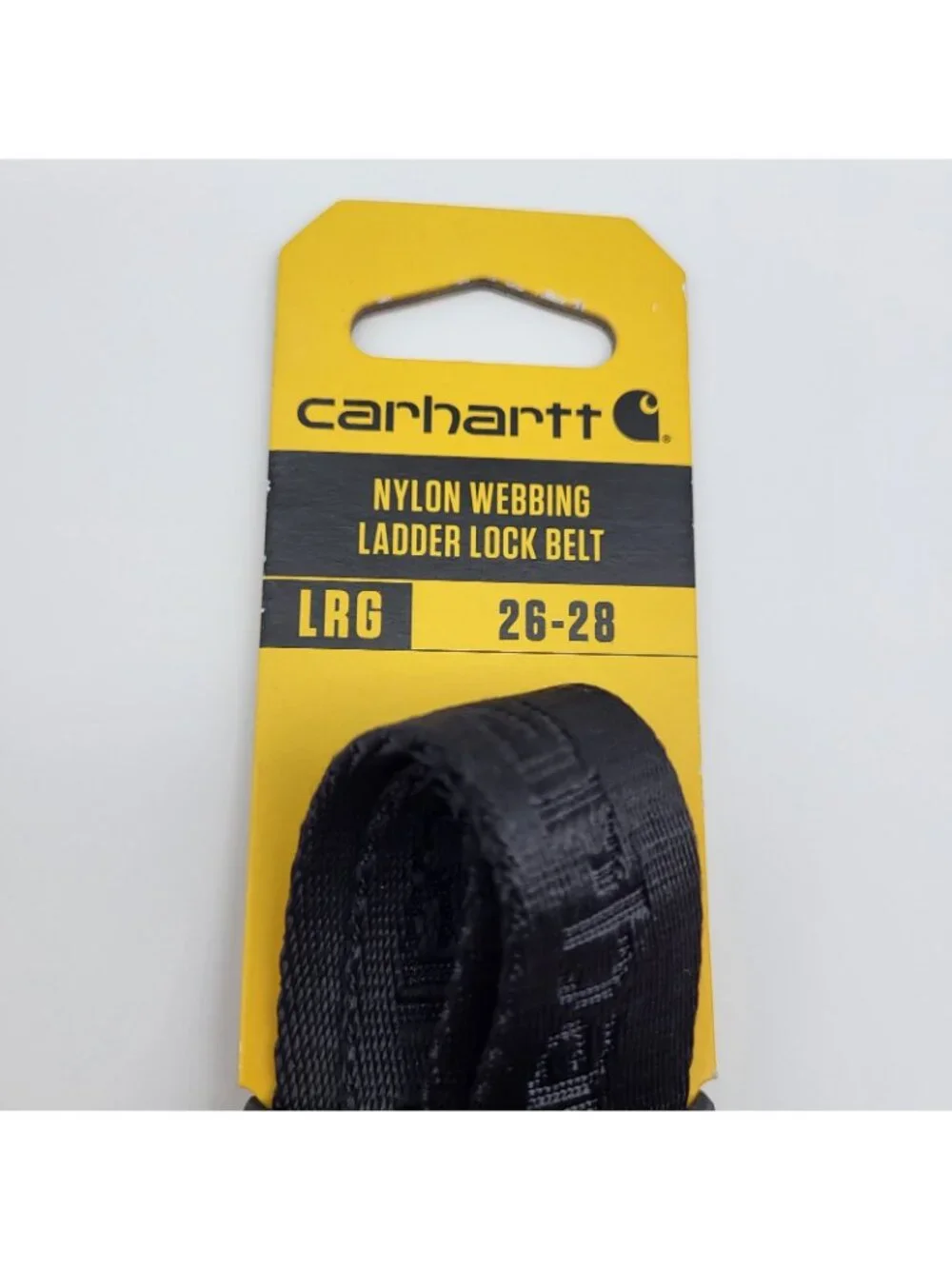 NEW Carhartt Nylon Webbing Ladder Lock Belt Youth Black Size L 26-28 waist